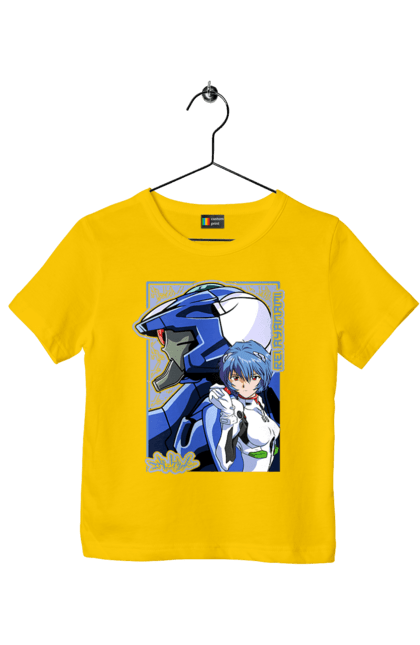 Children's t-shirt with prints Evangelion Rei. Anime, evangelion, eve, kaoru, manga, rei ayanami, shinji. 2070702