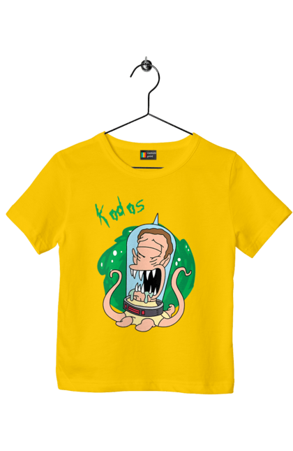 Футболка дитяча з принтом "Рік та Морті". Rick and morty, мультфільм, наукова фантастика, пригоди, рік, рік і морті, трагікомедія, чорний гумор. 2070702