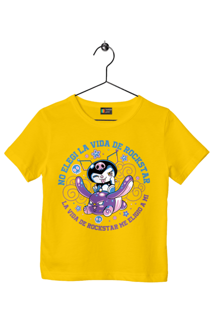 Футболка дитяча з принтом "Хелло Кітті Куромі". Hello kitty, аніме, куромі, моя мелодія, персонаж, санріо, хелло кітті. 2070702