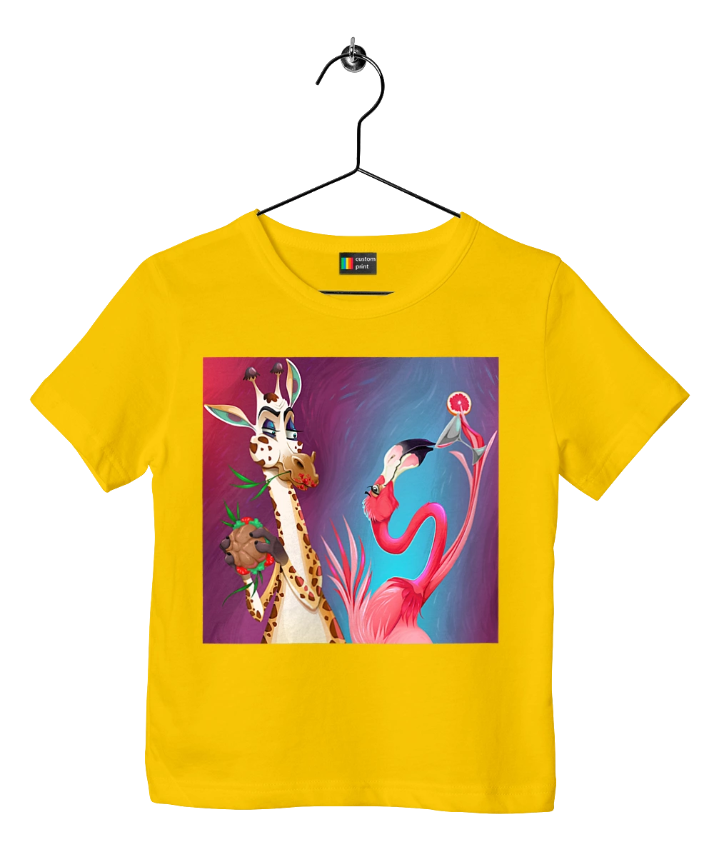 Жираф И Фламинго На Вечеринке