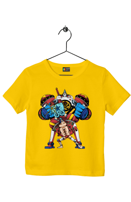 Children's t-shirt with prints One Piece Franky. Anime, franky, iron man, manga, one piece, straw hat pirates. 2070702