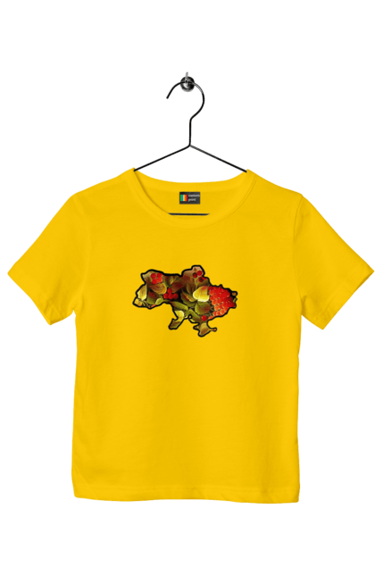 Футболка дитяча з принтом "Справжня Україна". Барви, квіти, кольору, краса, листя, настрій, україна. 2070702