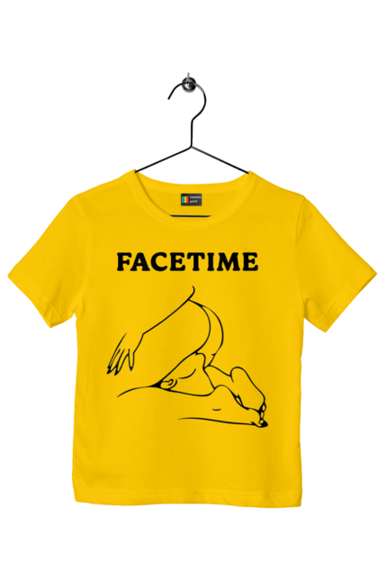 Children's t-shirt with prints Facetime. Cool, facetime, funny, humor, vulgar. 2070702