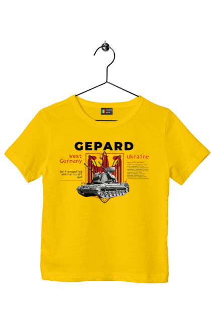 Футболка детская с принтом Gepard. F16, gepard, nasams, stinger, zuzana, гаубица, два герба, залужный, сюзанно. 2070702