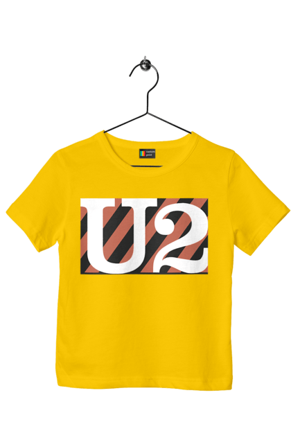 Children's t-shirt with prints Group U2. Alternative rock, dance rock, group, music, post-punk, rock, soft rock, tour. 2070702