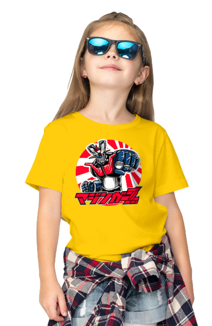 Children's t-shirt with prints Mazinger Z Grendizer. Anime, goldorak, goldrake, grendizer, manga, mazinger z, mecha, robots. 2070702