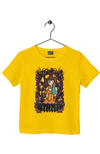 Children's t-shirt with prints Seven Deadly Sins Diane. Adventures, anime, comedy, diana, diane, fantasy, manga, seven deadly sins. 2070702