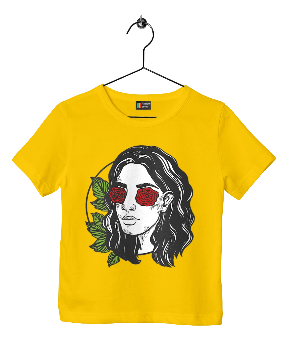 Girl With Roses In The Eyes