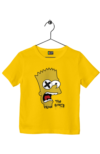 Children's t-shirt with prints Bart Simpson. Bart, cartoon, serial, simpson. 2070702