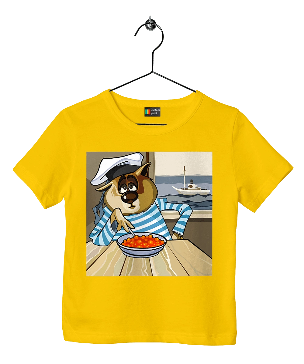 Cat Sailor, On The Ship Eats Red Caviar