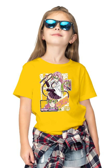 Children's t-shirt with prints Demon Slayer Mitsuri. Anime, demon slayer, giyu tomioka, manga, mitsuri, mitsuri kanroji, serial. 2070702