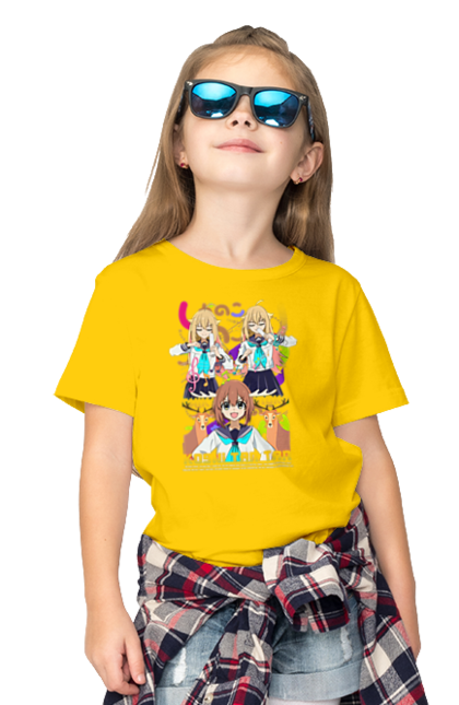 Children's t-shirt with prints My Deer Friend Nokotan. Anime, comedy, deer, manga, nokotan, shikanoko. 2070702