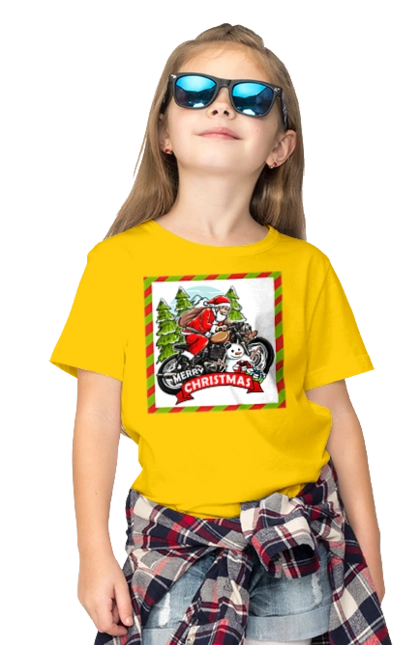 Santa on a motorcycle