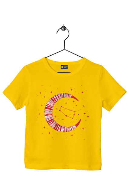 Children's t-shirt with prints Gemini. Constellation, gemini, horoscope, sign, twins, zodiac, zodiac sign. 2070702