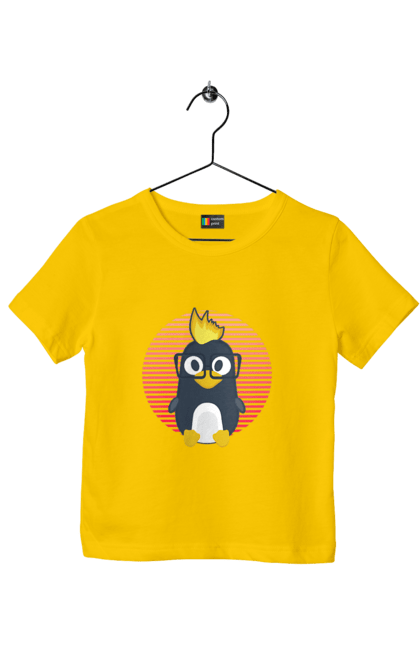 Футболка дитяча з принтом "Лінукс". Айті, айтішнік, девелопер, іт, программіст, розробник. 2070702