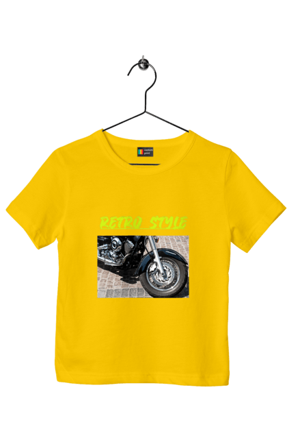 Children's t-shirt with prints Moto2. Bike, motorbike, retro, road, speed, style. 2070702