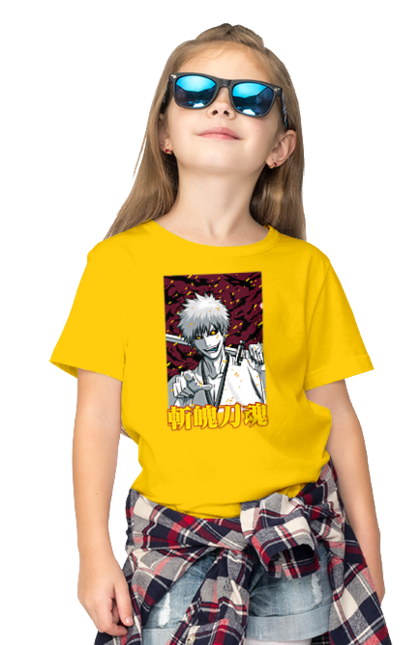 Children's t-shirt with prints Bleach Ichigo Kurosaki. Anime, bleach, ichigo, ichigo kurosaki, manga. 2070702