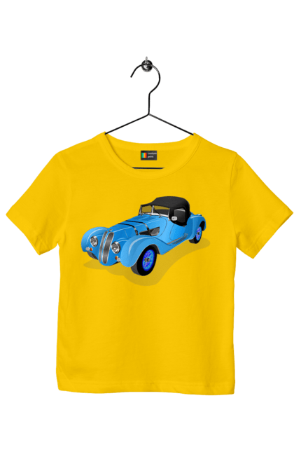 Children's t-shirt with prints Car. Auto, car, classic, old, old machine. 2070702