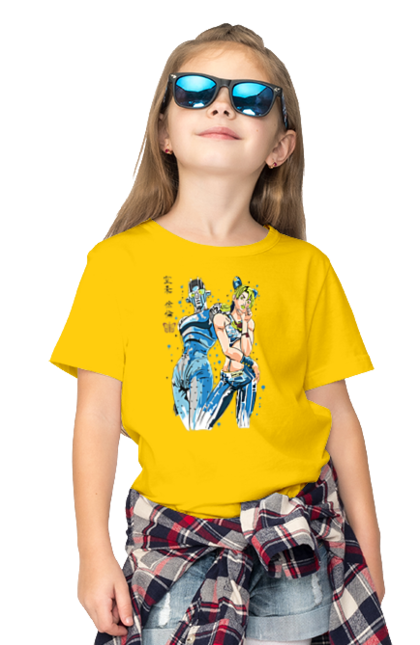 Children's t-shirt with prints JOJO Jolyne Cujoh. Anime, jojo, jojo`s bizarre adventure, jojo’s bizarre adventure, jolyne cujoh, manga. 2070702