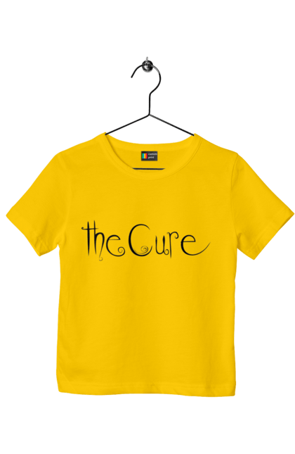 Футболка детская с принтом The Cure. Cure, kiss me, альтернативный рок, готик-рок, группа, дрим-поп, музыка, новая волна, постпанк, рок. 2070702