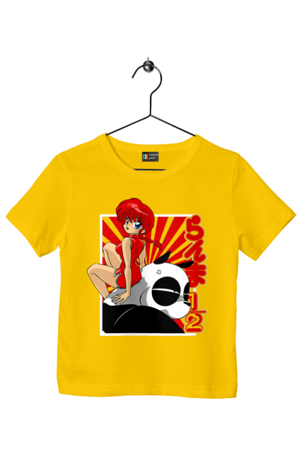 Children's t-shirt with prints Ranma 1/2. Action movie, anime, comedy, manga, mystic, ranma, romance, shampoo. 2070702