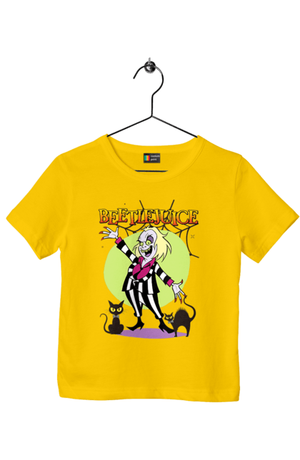 Children's t-shirt with prints Beetlejuice. Beetlejuice, comedy, ghost, horror, movie, tim burton, warner bros. 2070702