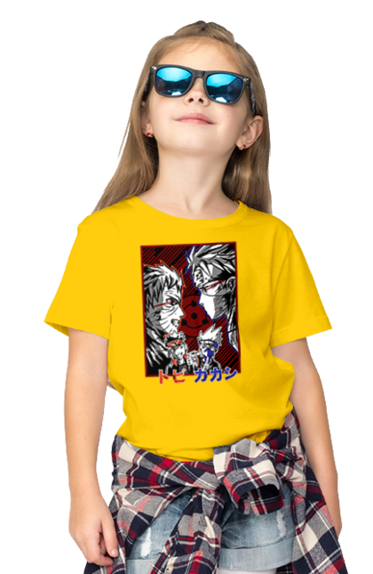 Children's t-shirt with prints Naruto Kakashi Hatake. Anime, kakashi, manga, naruto, shinobi, shonen, team number 7. 2070702