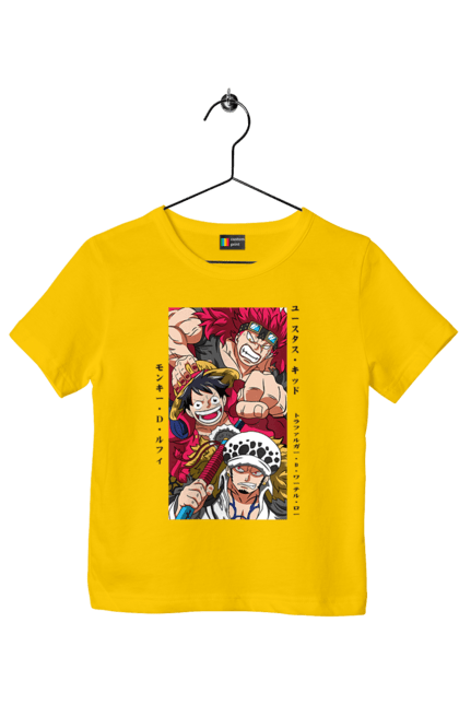 Children's t-shirt with prints One Piece Luffy. Anime, luffy, manga, monkey de luffy, one piece, pirates. 2070702