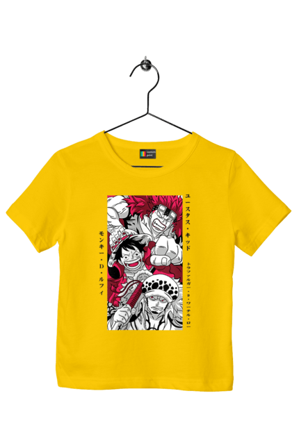 Футболка дитяча з принтом "Ван Піс Луффі". Luffy, one piece, аніме, ван піс, великий куш, луффі, манга, монки де луффі, пірати. 2070702