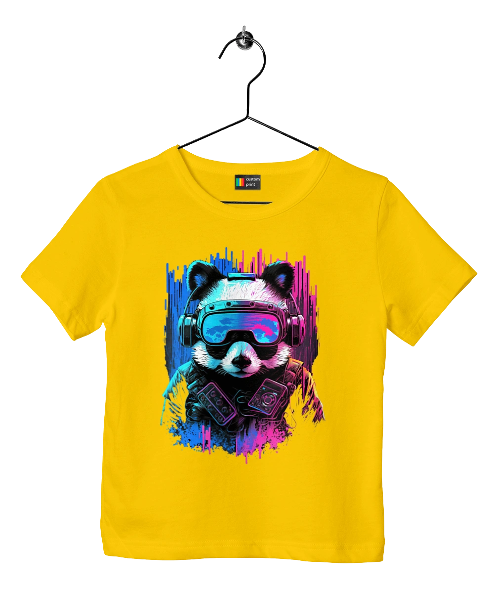 Панда в VR шлеме