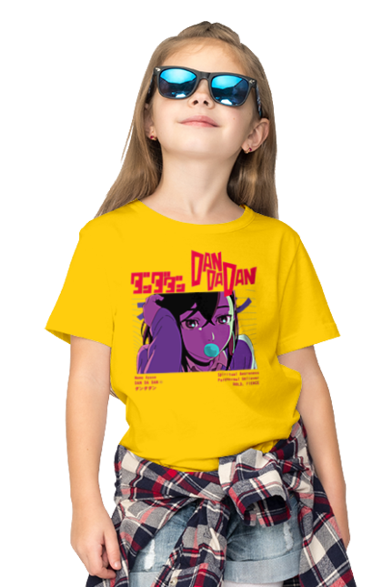 Children's t-shirt with prints Dandadan Momo Ayase. Anime, ayase, dandadan, manga, momo, momo ayase. 2070702