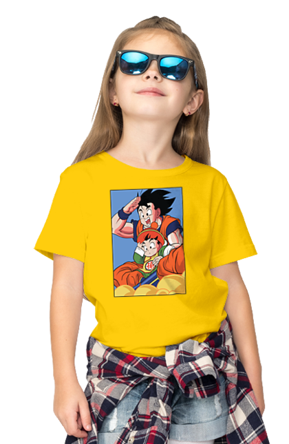 Children's t-shirt with prints Dragon Ball Gohan. Anime, dragon ball, gohan, goku, manga, tv series, vegeta. 2070702