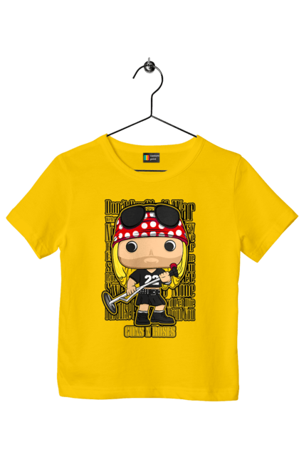 Children's t-shirt with prints Guns N Roses. Guns n roses, hard rock, heavy metal, music, rock band. 2070702