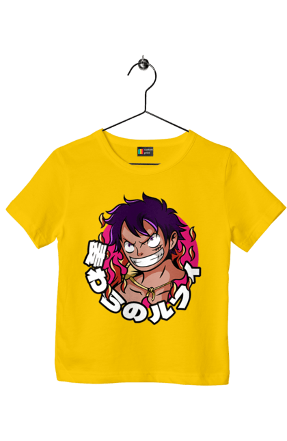 Children's t-shirt with prints One Piece Luffy. Anime, luffy, manga, monkey de luffy, one piece, pirates. 2070702