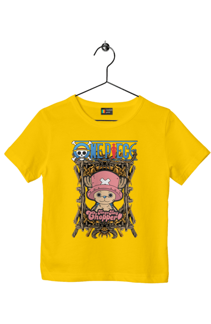 Children's t-shirt with prints One Piece Tony Tony Chopper. Adventures, anime, fantasy, light novel, manga, one piece, tony tony chopper, tv series. 2070702