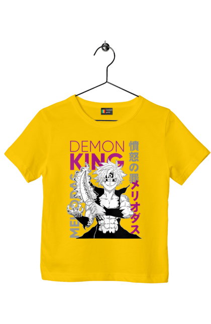 Children's t-shirt with prints Seven Deadly Sins Meliodas. Anime, dragon sin, manga, meliodas, seven deadly sins. 2070702