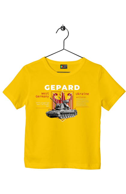 Футболка дитяча з принтом "Gepard". F16, gepard, nasams, stinger, zuzana, гаубиця, два герби, залужний, сюзанна. 2070702