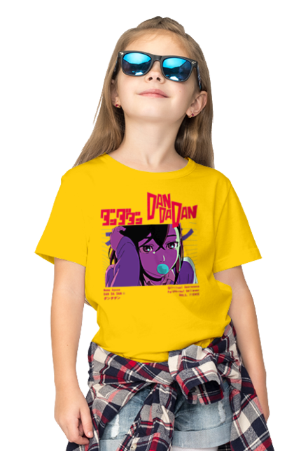Футболка дитяча з принтом "Дандадан Момо Аясе". Dandadan, momo ayase, okarun, аніме, аясе, дандадан, манга, момо, момо аясе. 2070702