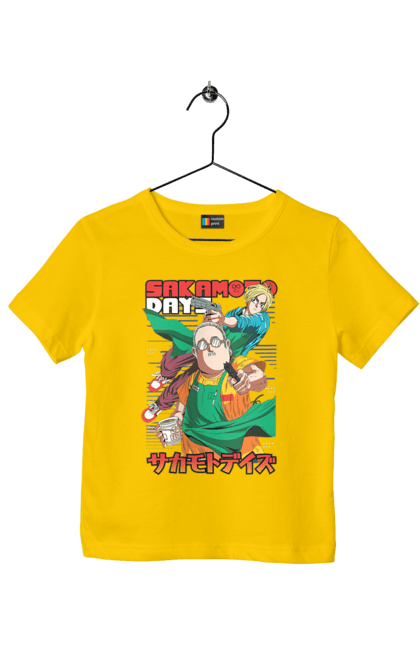 Children's t-shirt with prints Sakamoto Days. Anime, manga, sakamoto, sakamoto days, taro sakamoto. 2070702