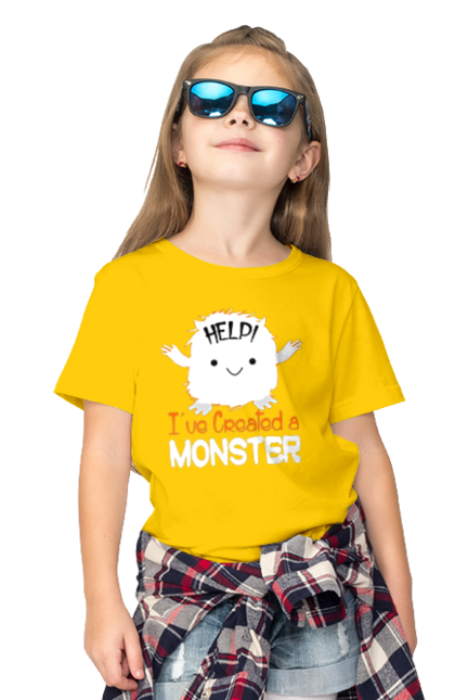 Children's t-shirt with prints Help! I've created a monster. Creation, halloween, help, holiday, monster. 2070702