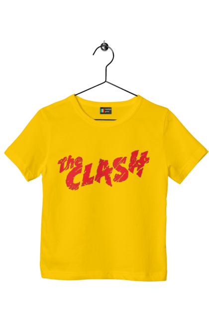 Футболка детская с принтом The Clash. Clash, группа, даб, музыка, панк, панк-рок, реггей, рок, рок-н-ролл. 2070702