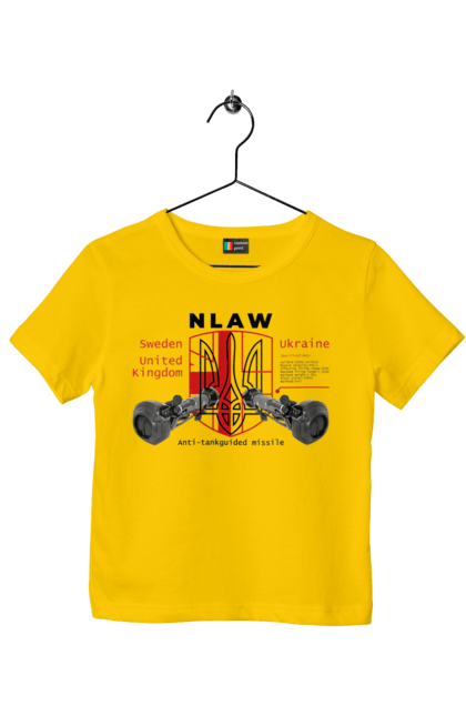 Children's t-shirt with prints NLAW. Caesar, himars, nlaw, patriot, weapons, zaluzhny. 2070702