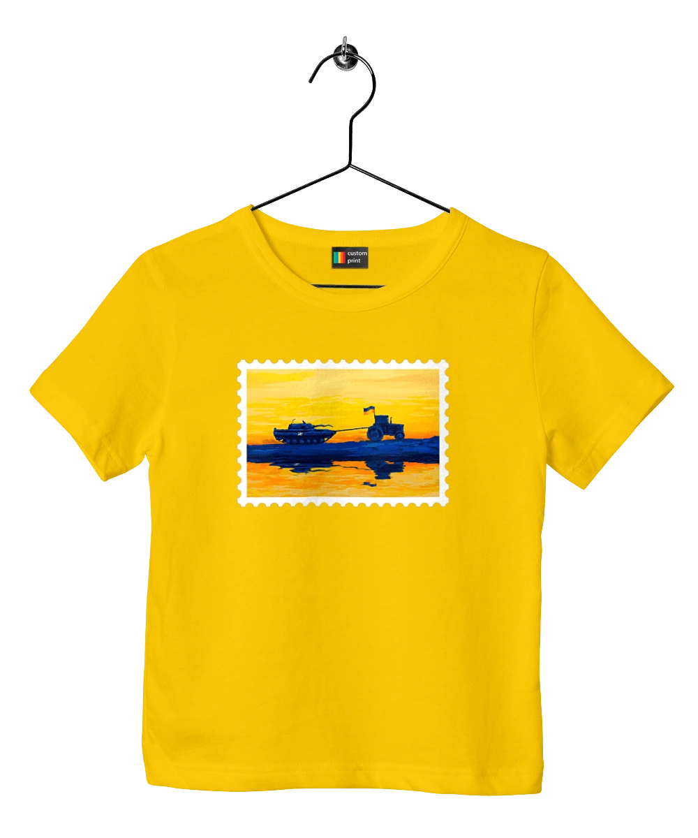 New brand, tractor pulling tank