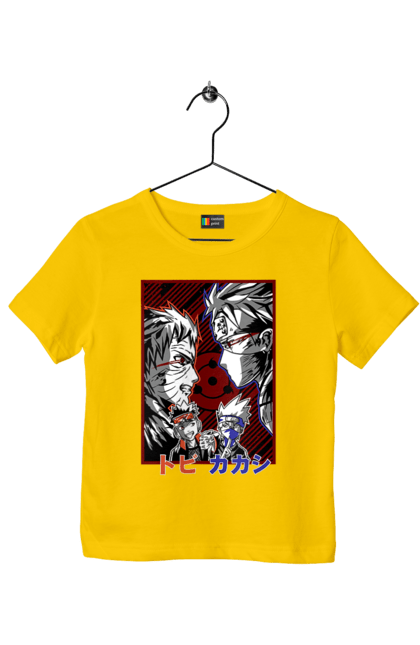 Children's t-shirt with prints Naruto Kakashi Hatake. Anime, kakashi, manga, naruto, shinobi, shonen, team number 7. 2070702