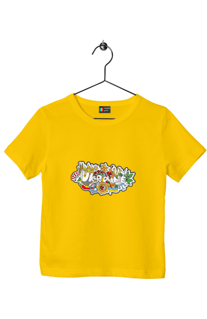 Футболка дитяча з принтом "Україна". Народи, символіка, україна. 2070702