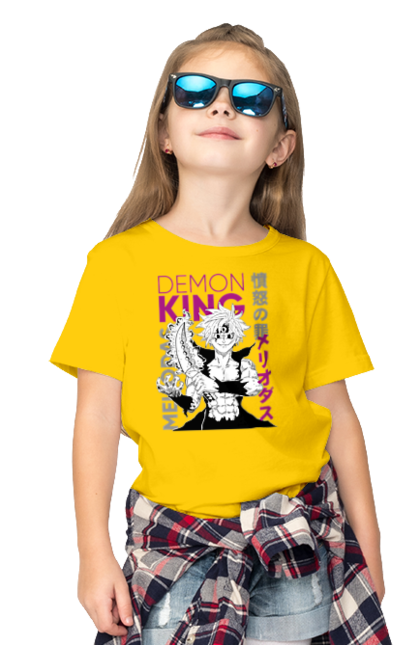 Children's t-shirt with prints Seven Deadly Sins Meliodas. Anime, dragon sin, manga, meliodas, seven deadly sins. 2070702