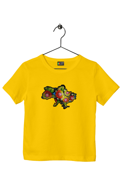 Children's t-shirt with prints Spravzhnya Ukraine. Barvie, beauty, colors, kviti, leafing through, mood, petals, spravzhnya ukraine. 2070702
