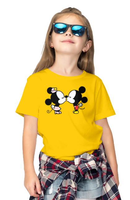 Children's t-shirt with prints 38. Cartoon, disney, mickey, mickey mouse, minnie mouse. 2070702