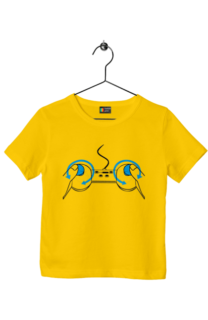 Футболка дитяча з принтом "Геймпад". Playstation, sony, геймпад, гра, джостик. 2070702