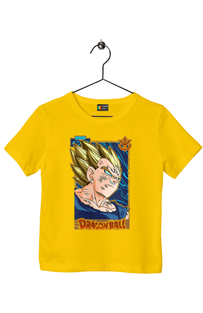 Футболка дитяча з принтом "Перли дракона Вегета". Anime, dragon ball, goku, majin vegeta, manga, vegeta, аніме, вегета, манга, перли дракона. 2070702